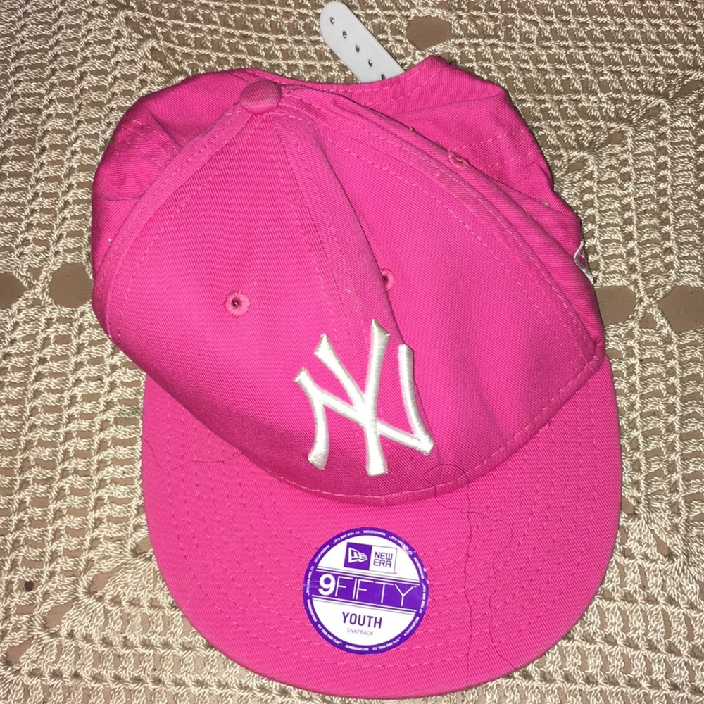 Girls Pink Yankee Cap